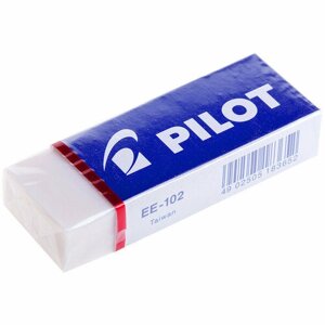 Ластик Pilot, прямоугольный, винил, картонный футляр, 61*22*12мм, 028665