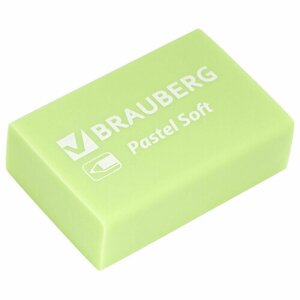 Ластики BRAUBERG "Pastel Soft" набор 12 шт, размер ластика 31х20х10 мм, экологичный ПВХ, 229598 3 шт
