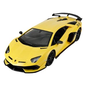 Легковой автомобиль Rastar Lamborghini Aventador SVJ 96000, 1:14, 35.5 см, желтый