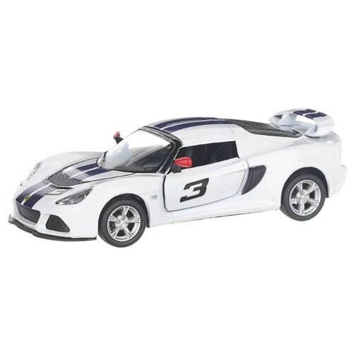 Легковой автомобиль Serinity Toys 2012 Lotus Exige S (5361DFKT) 1:32, 12.5 см, белый/синий от компании М.Видео - фото 1