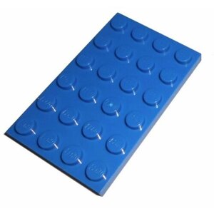 LEGO 303223 Плитка 4х6 (синяя) 25 шт.