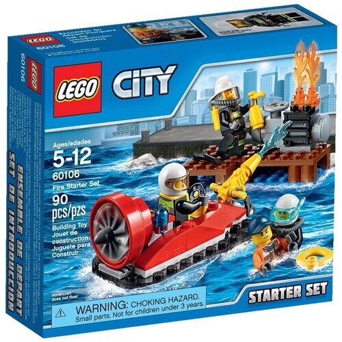 LEGO City 60106 Набор для начинающих пожарных, 90 дет. от компании М.Видео - фото 1