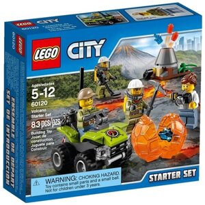 LEGO City 60120 Набор для начинающих исследователей вулканов, 83 дет.