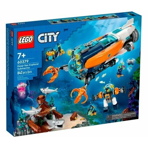 LEGO City 60379 Глубоководная исследовательская подводная лодка от компании М.Видео - фото 1