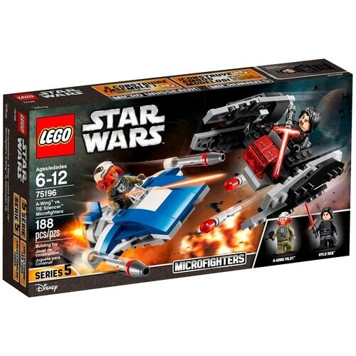 LEGO Star Wars 75196 Истребитель типа A против бесшумного истребителя СИД, 188 дет. от компании М.Видео - фото 1