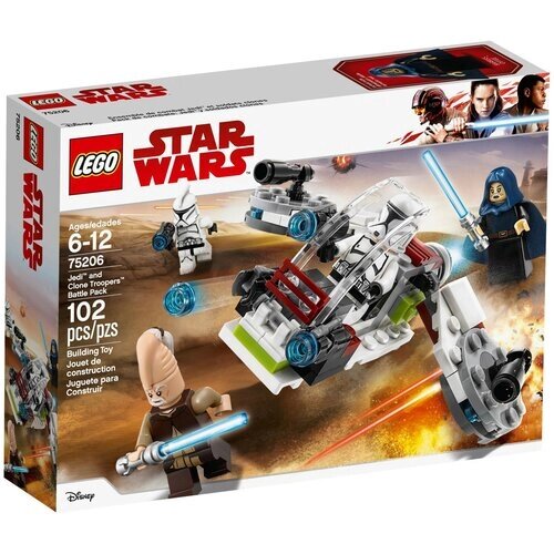 LEGO Star Wars 75206 Боевой набор джедаев и клонов-пехотинцев, 102 дет. от компании М.Видео - фото 1