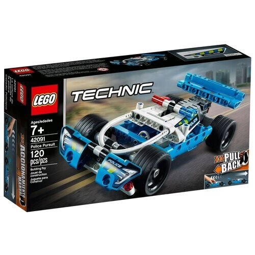 LEGO Technic 42091 Полицейская погоня, 120 дет. от компании М.Видео - фото 1