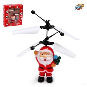 Летающая игрушка «Дед мороз», работает от аккумулятора, заряжается от USB