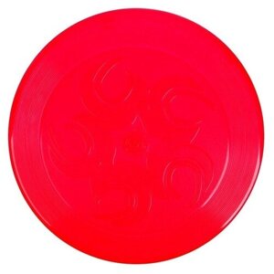 Летающая тарелка, 23 23 2,7 см, цвет красный + мел в подарок