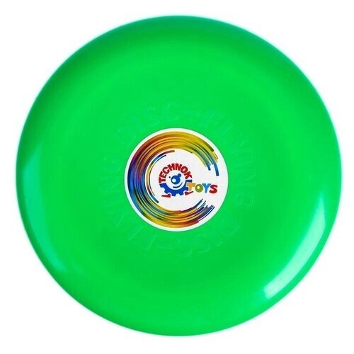 Летающая тарелка, 23  23  2,7 см, цвет зелёный + мел в подарок от компании М.Видео - фото 1