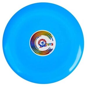 Летающая тарелка, 24 24 2,5 см, цвет голубой + мел в подарок