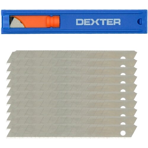Лезвие универсальное Dexter 9 мм, 10 шт. от компании М.Видео - фото 1
