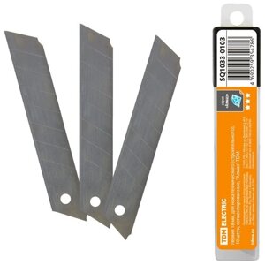 Лезвия 18 мм, для ножа технического (строительного), 10 штук, сегментированные, Алмаз TDM 1033-0103