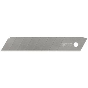 Лезвия для ножа технического 18 мм, 8 сегментов, сталь SK5 (10 шт.) 10421