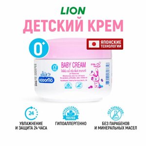LION Kodomo Детский крем для тела с 0 месяцев с розовой камелией и витамином Е, 100 мл