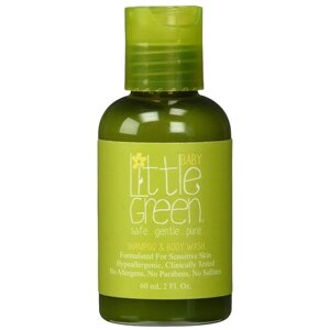 Little Green Шампунь и гель для тела Без слез Baby Shampoo & Body Wash, 60 мл