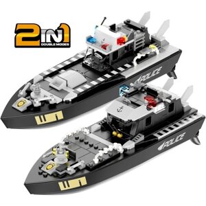 Лодка на пульте управления конструктор детская игрушечная Amazin V3