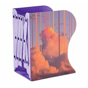 LOREX Подставка для книг раздвижная Booklover hanging clouds, сиреневая