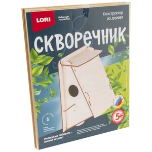 LORI Конструктор из дерева Скворечник Лесной домик, Фн-021 дерево