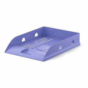 Лоток для бумаг пластиковый ErichKrause Base, Pastel, фиолетовый 57940