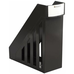 Лоток вертикальный для бумаги BRAUBERG Maxi 231050/231051/231055 черный 1 шт.
