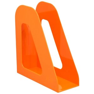 Лоток вертикальный для бумаги СТАММ Фаворит оранжевый mandarin