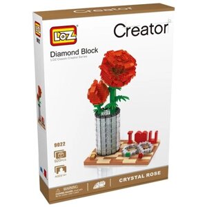 LOZ Creator 9022 Хрустальная Роза, 920 дет.