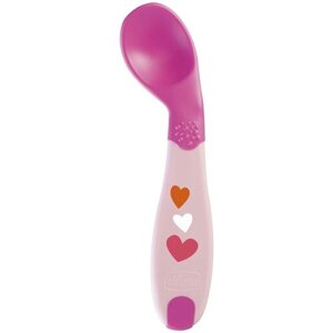 Ложка Chicco Baby's First spoon розовый