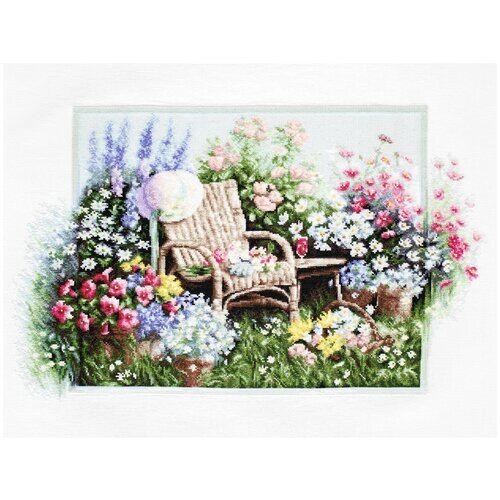 Luca-S Набор для вышивания Цветущий сад 28 x 43 см (B2344 ) от компании М.Видео - фото 1