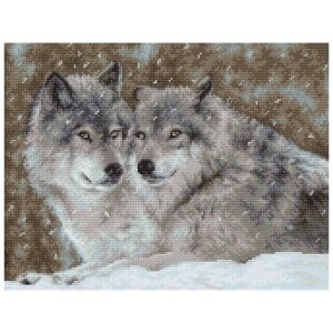 Luca-S Набор для вышивания Два волка 27 x 20.5 см, B2291