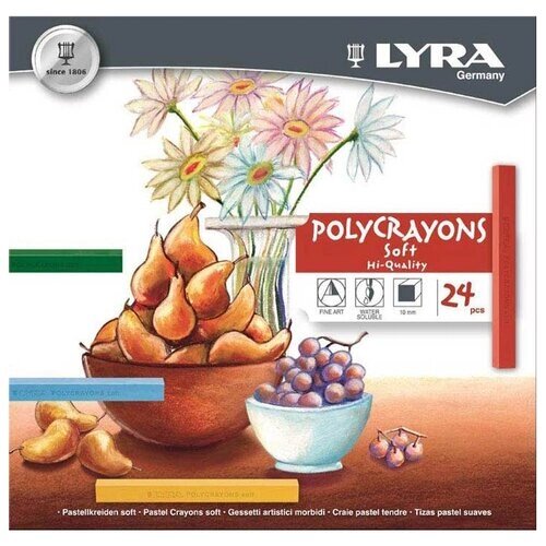 Lyra Пастельные мелки Polycrayons Soft 24 цвета (L5651240) от компании М.Видео - фото 1