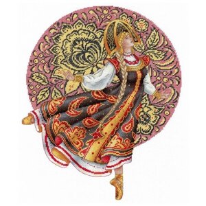 М. П. Студия Набор для вышивания Русские традиции. Хохлома 25 x 32 см (НВ-664) красный