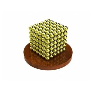 Магнитный конструктор Неокуб 216 шариков 5 мм Neocube (золотой)