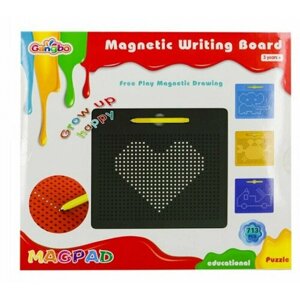 Магнитный планшет для рисования Magpad 713 отверстий для шариков / Магнитный конструктор / Детский планшет / Обучающий, развивающий мелкую моторику