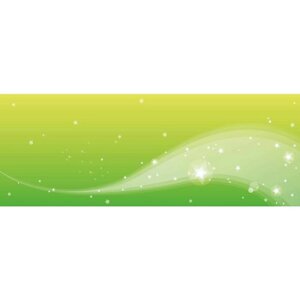 Магнитный стенд "Абстракция - волна" 80х30см зеленый арт. МС1675_4