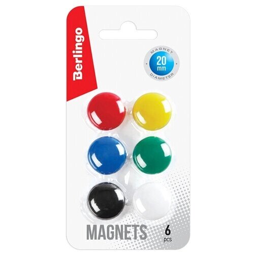 Магниты для доски магнитно-маркерная Berlingo SMm_02010, разноцветный от компании М.Видео - фото 1