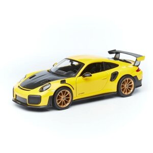 Maisto Сборная машинка "SPAL - Porsche 911 GT2 RS" 1:24, желтая