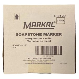 Markal SOAPSTONE MARKER/ Тальковый мел/ Набор мелков для сварщика / Мраморный мелок / Мыльный камень