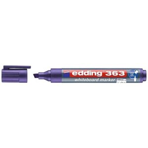 Маркер для белых досок "Edding 363", клиновыдный наконечник, 1-5 мм, фиолетовый