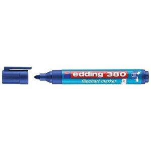 Маркер edding 380 Cap-off, для флипчартов, круглый наконечник, 1.5-3 мм Синий
