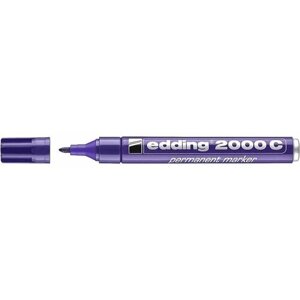 Маркер перманентный edding 2000C, рисования, круглый наконечник, заправляемый, 1.5-3 мм Фиолетовый