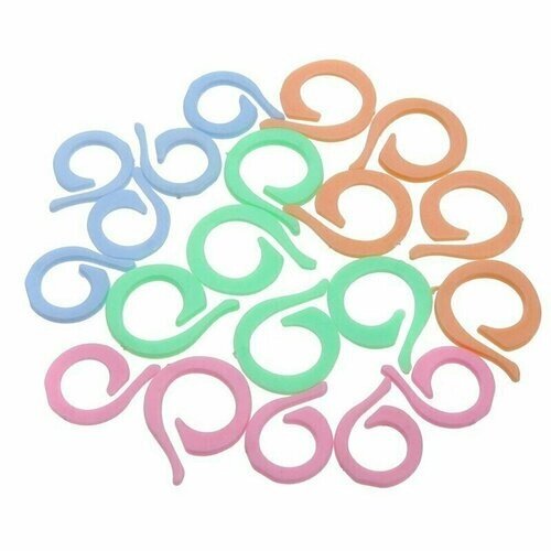 Маркеры разноцветные для вязания "Колечки", 15 мм, 10 шт. от компании М.Видео - фото 1