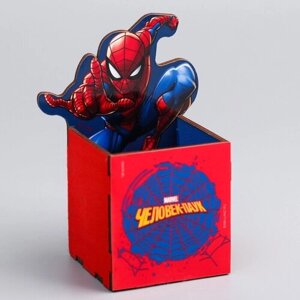 MARVEL Органайзер для канцелярии "Супергерой", Человек-паук , 65 х 70 х 65 мм