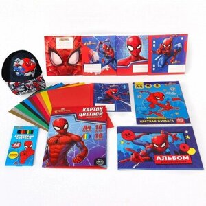 MARVEL Подарочный набор для мальчика, 10 предметов, Человек-паук