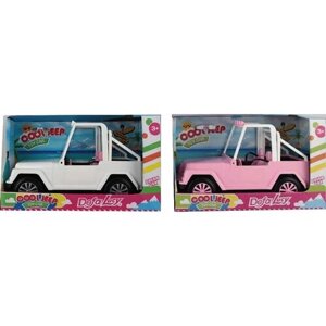 Машина для куклы Defa Lucy, бело-розовая, в коробке 8454