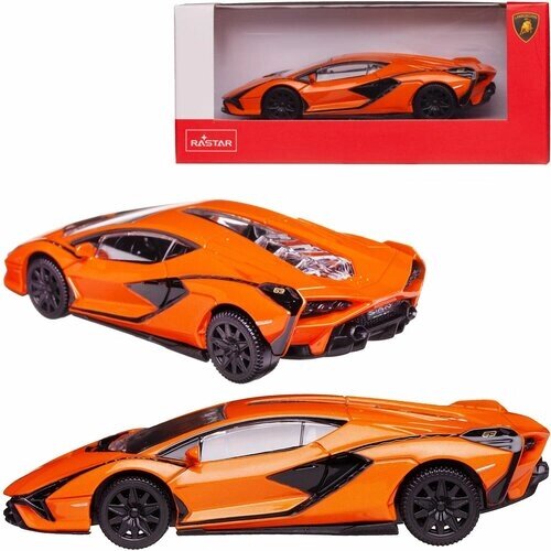 Машина металлическая 1:43 scale Lamborghini Sian, цвет оранжевый 58900OR от компании М.Видео - фото 1