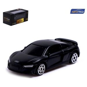 Машина металлическая AUDI R8 COUPE, 1:64, цвет черный матовый