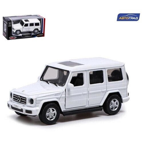 Машина металлическая MERCEDES-BENZ G350D, 1:42, инерция, открываются двери, цвет белый от компании М.Видео - фото 1