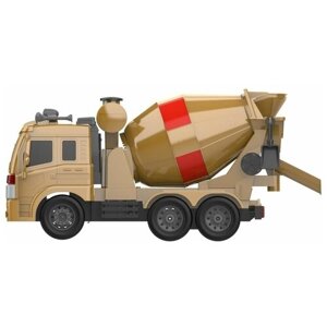 Машина на радиоуправлении HIPER HCT-0022 Бетономешалка CONCRETE MIXER со звуком желтый