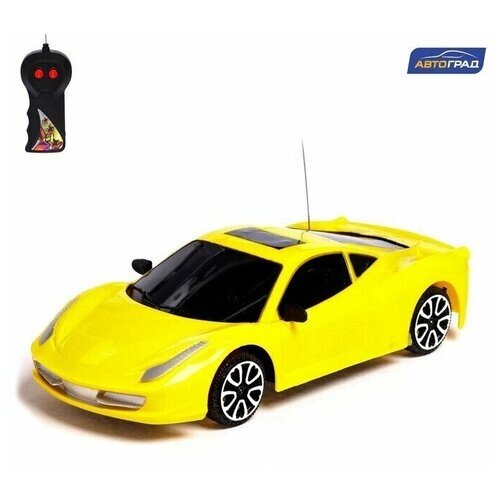 Машина радиоуправляемая "Купе", работает от батареек, цвет желтый от компании М.Видео - фото 1